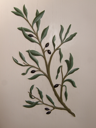 rameaux d'olivier sculpts et colors
