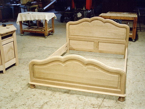 lit louis XIV en bois de chene sur mesure