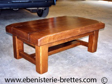 table de salon rustique en bois
