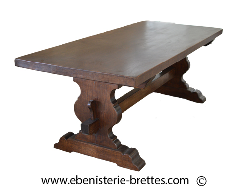 table monastere bois chene