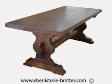 table monastere bois chene