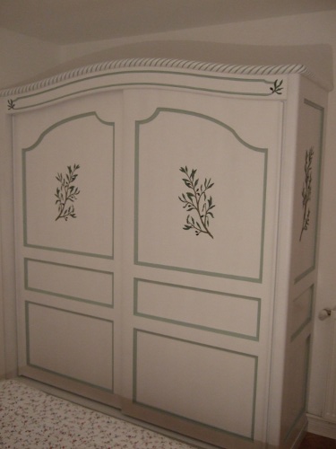 armoire de chambre blanche en chne laqu