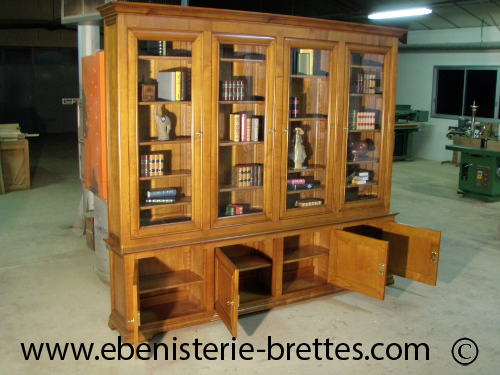 grande bibliothque en merisier  Biarritz