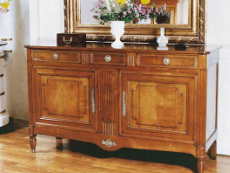 buffet style Louis XVI sur pieds tourns cannels