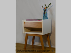 table chevet scandinave retro