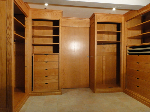 agencement interieur dressing en bois sur mesure