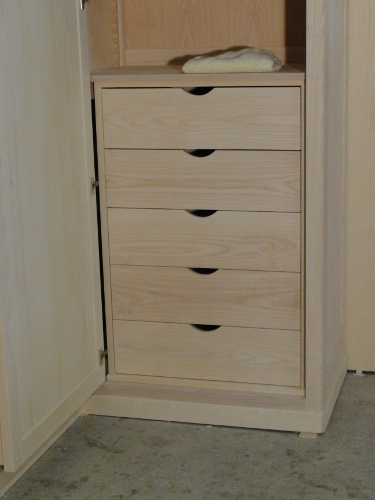 chambre sur mesure dressing bois massif