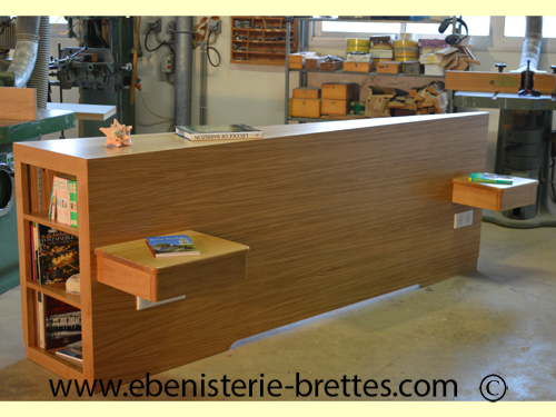 tete de lit sur mesure bois chene chevet