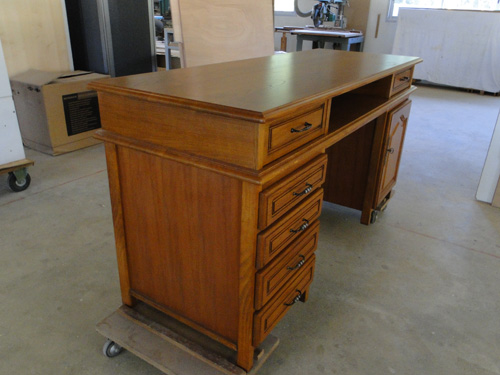 meuble de bureau ancien avec tiroirs