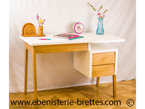 mobilier bureaux bois vintage paris