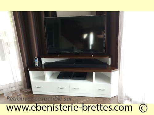 mobilier pour support tl en angle de pice