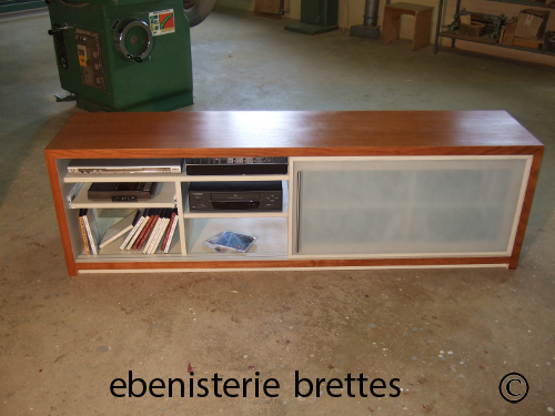 meuble de tv rectangle contemporain en chne