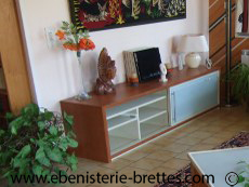 meuble tv bois blanc biarritz bayonne