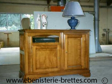 meuble tv style ancien bois massif