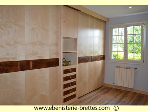 dressing en bois art deco