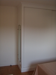 grand placard blanc  2 portes coulissantes