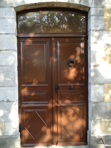 Porte Dexterieur En Bois Massif Sur Mesureebenisterie Brettes