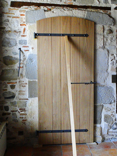 porte rustique sur mesure en bois