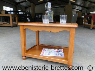 table de salon en bois sur mesure