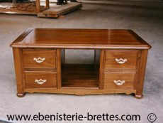 table moderne bois avec tiroirs