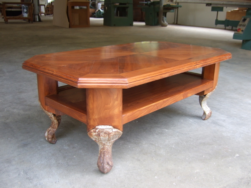 table salon sur mesure bois cedre