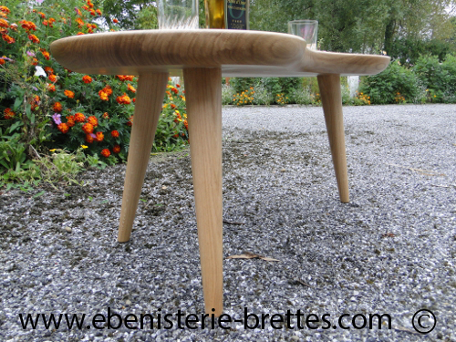 table basse design sur mesure bois