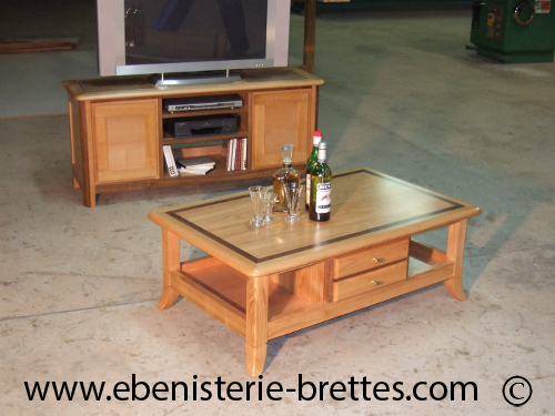 ensemble de salon bois sur mesure