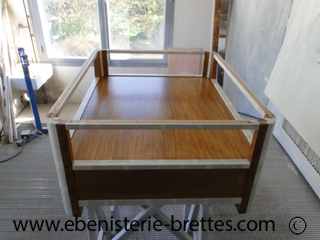 atelier fabrication table basse bois et verre