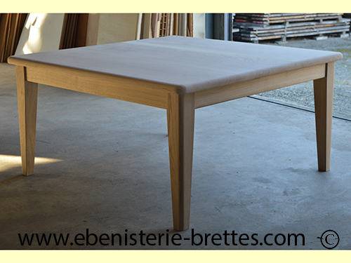 table bois chene massif carre bayonne