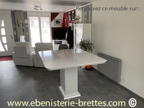 table contemporaine haute rectangulaire