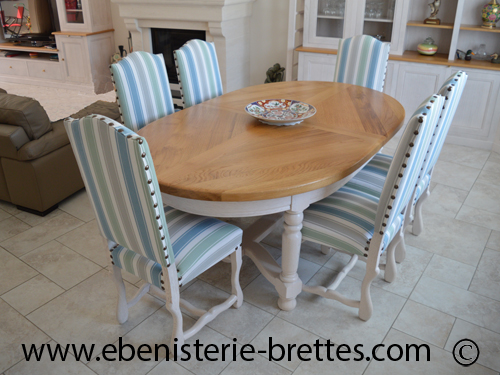 table en bois pied blanc